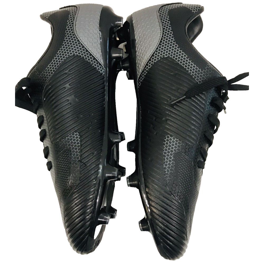 DREAM PAIRS Black Gray Textured Soccer Cleats Shoes Men's Size 12 US - No box